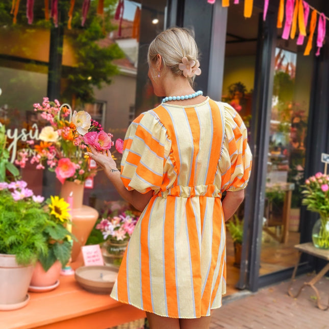 STREEP JURK LIVIA ORANJE GEEL - Hipishet