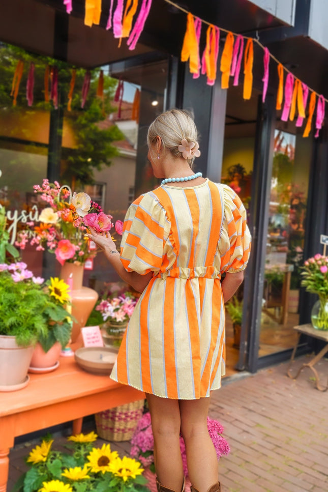 STREEP JURK LIVIA ORANJE GEEL - Hipishet