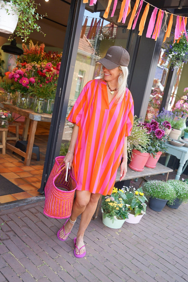 STREEP JURK ROSIE ORANJE ROZE - Hipishet