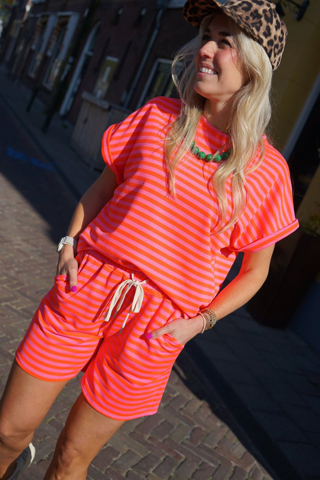 STREEP SET PIEN ORANJE ROZE - Hipishet