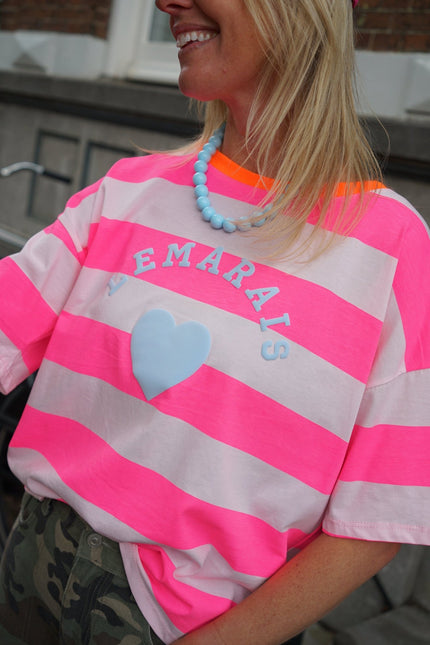 STREEP T - SHIRT LE MARAIS ROZE - Hipishet