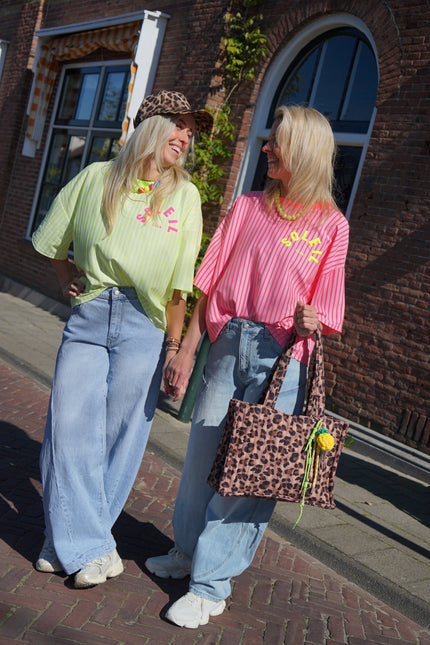 STREEP T - SHIRT SOLEIL NEON ROZE - Hipishet
