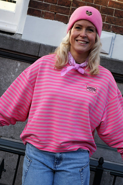 STREEP TOP AMOUR FUCHSIA ROZE - Hipishet