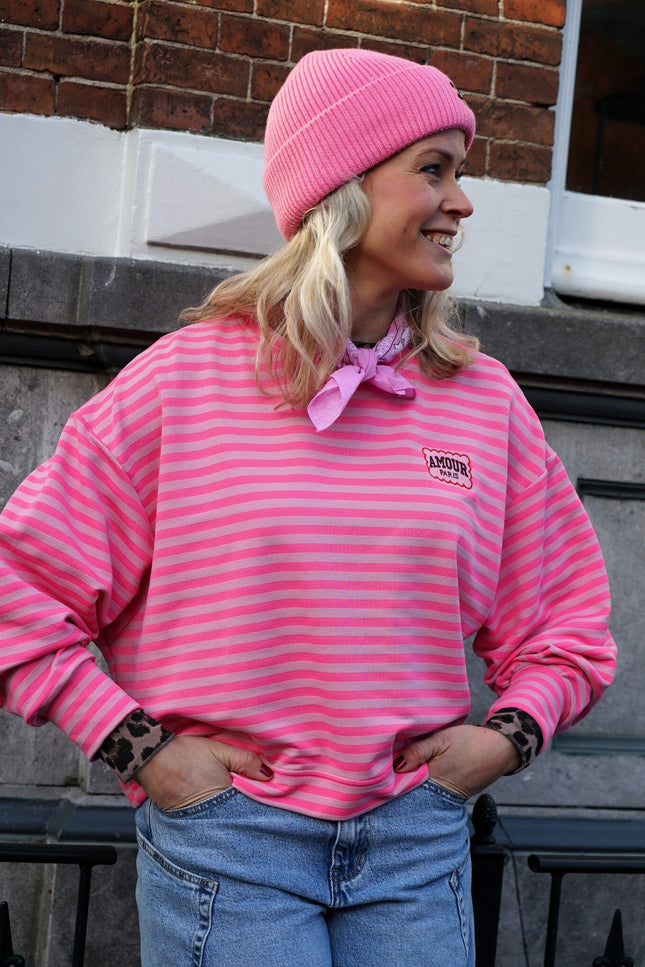 STREEP TOP AMOUR FUCHSIA ROZE - Hipishet