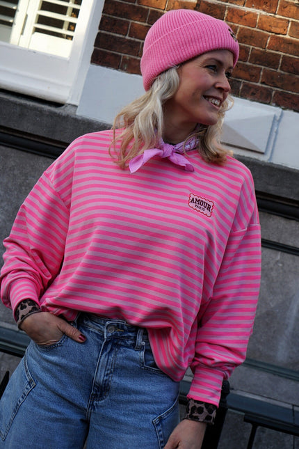 STREEP TOP AMOUR FUCHSIA ROZE - Hipishet
