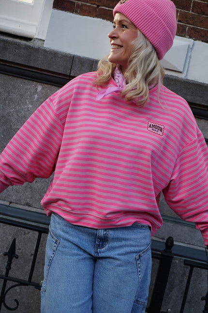 STREEP TOP AMOUR FUCHSIA ROZE - Hipishet
