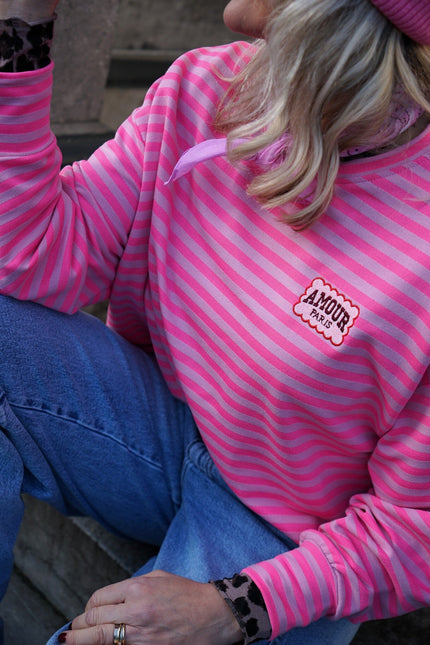 STREEP TOP AMOUR FUCHSIA ROZE - Hipishet