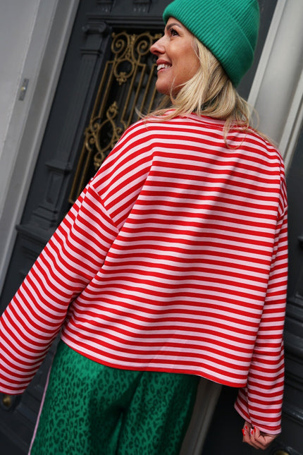 STREEP TOP CHERRY ROOD ROZE - Hipishet