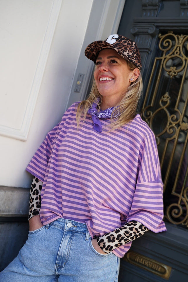 STREEP TOP EVI LILA ROZE - Hipishet