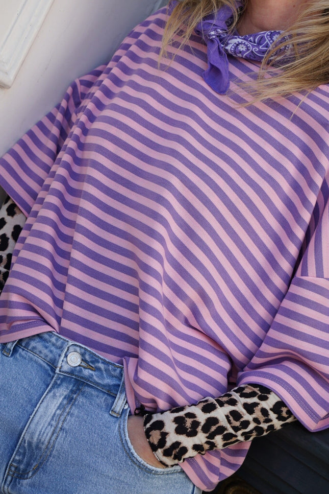 STREEP TOP EVI LILA ROZE - Hipishet
