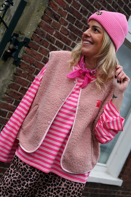 STREEP TOP FIEN ROZE FUCHSIA - Hipishet