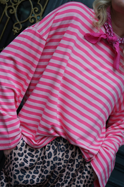 STREEP TOP FIEN ROZE FUCHSIA - Hipishet
