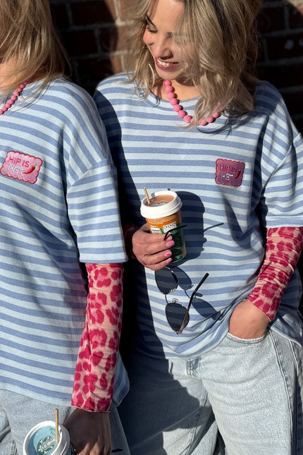 STREEP TOP HIP IS HET BLAUW - Hipishet