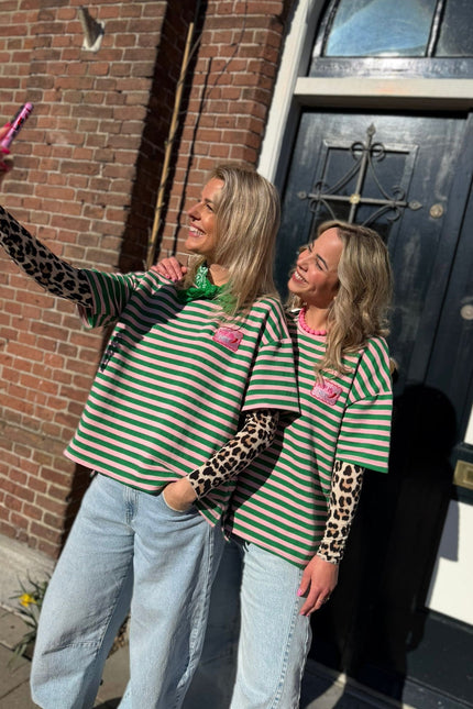STREEP TOP HIP IS HET GROEN ROZE - Hipishet