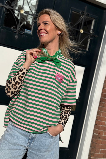 STREEP TOP HIP IS HET GROEN ROZE - Hipishet