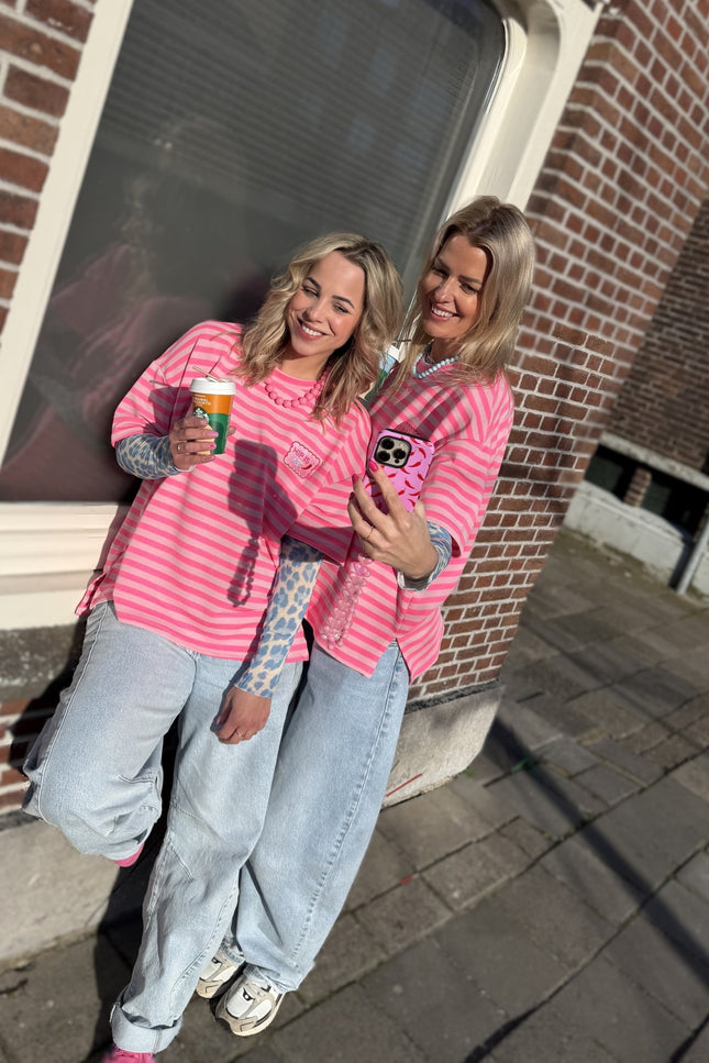 STREEP TOP HIP IS HET ROZE - Hipishet