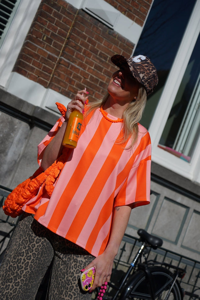 STREEP TOP LILLY ORANJE - Hipishet