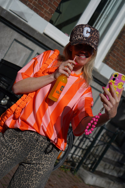 STREEP TOP LILLY ORANJE - Hipishet
