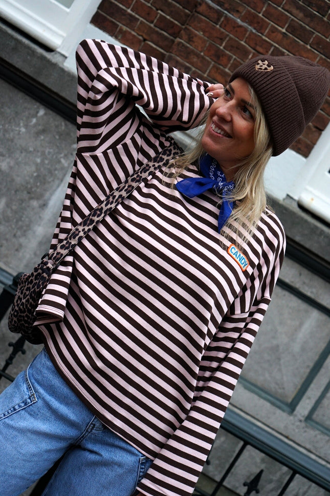 STREEP TOP LIV CANDY BRUIN ROZE - Hipishet