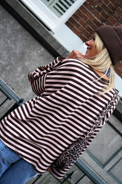 STREEP TOP LIV CANDY BRUIN ROZE - Hipishet