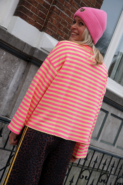 STREEP TOP LIV ROZE GEEL - Hipishet