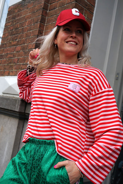 STREEP TOP SELF LOVE ROOD ROZE - Hipishet