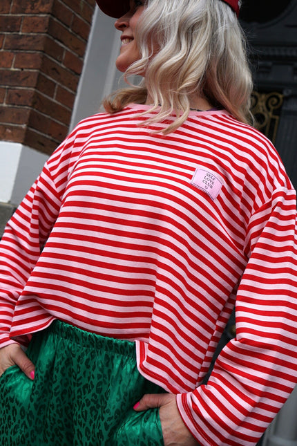 STREEP TOP SELF LOVE ROOD ROZE - Hipishet