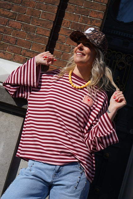 STREEP TOP SOLEIL BURGUNDY ROZE - Hipishet