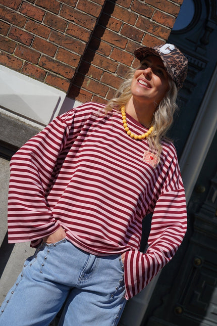 STREEP TOP SOLEIL BURGUNDY ROZE - Hipishet