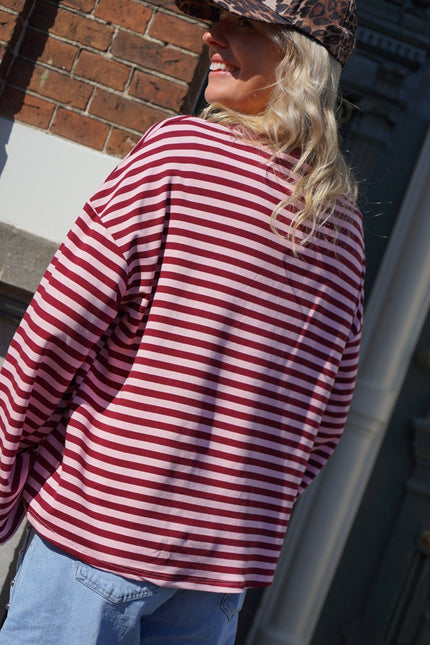 STREEP TOP SOLEIL BURGUNDY ROZE - Hipishet