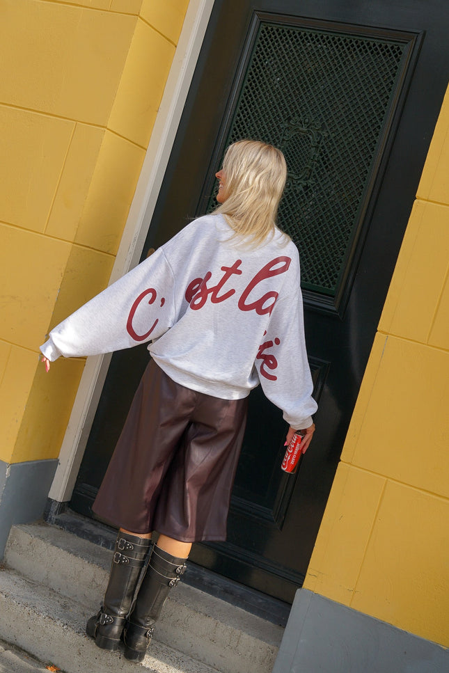 SWEATER C'EST LAVIE GRIJS - Hip is het