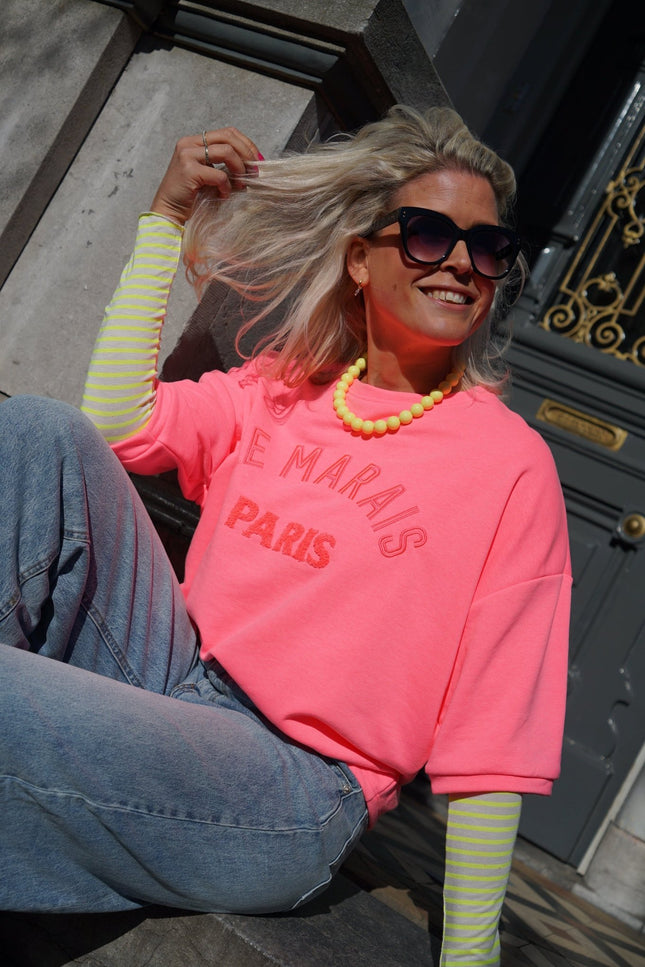 SWEATER LE MARAIS ROZE - Hipishet