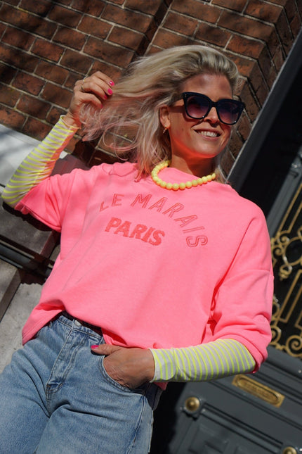 SWEATER LE MARAIS ROZE - Hipishet