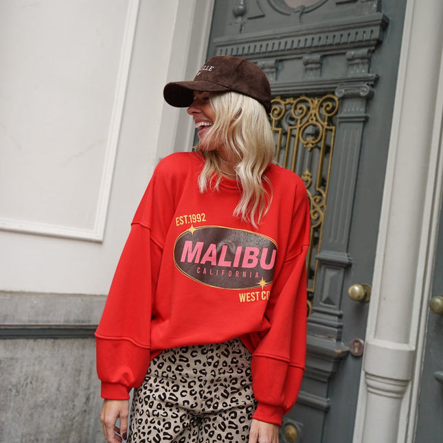 SWEATER MALIBU ROOD - Hip is het