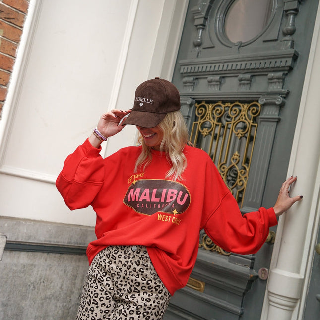 SWEATER MALIBU ROOD - Hip is het