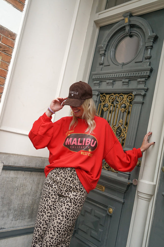 SWEATER MALIBU ROOD - Hip is het