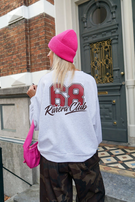 SWEATER RIVIERA CLUB GRIJS - Hip is het