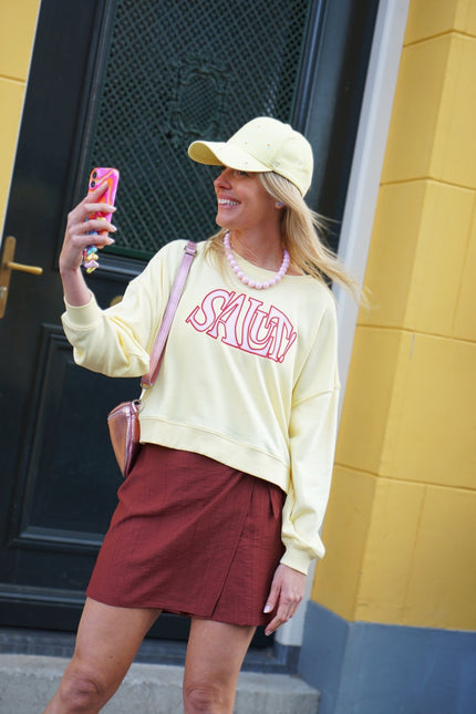 SWEATER SALUT GEEL - Hipishet