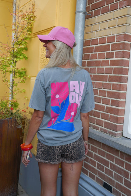 T-SHIRT AMOUR GRIJS - Hipishet