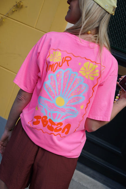 T - SHIRT AMOUR IBIZA ROZE - Hipishet