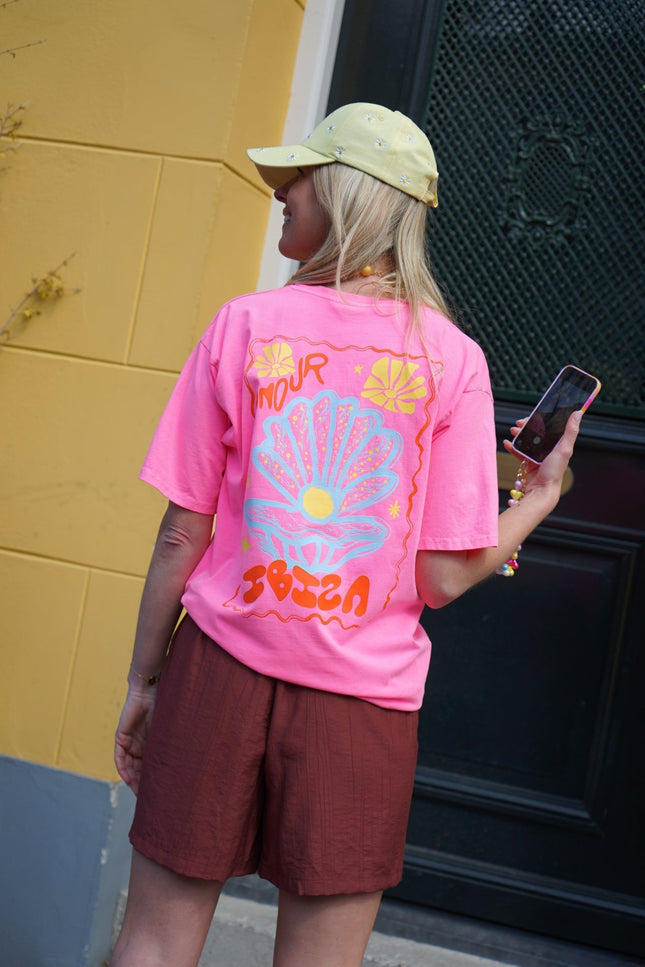 T - SHIRT AMOUR IBIZA ROZE - Hipishet