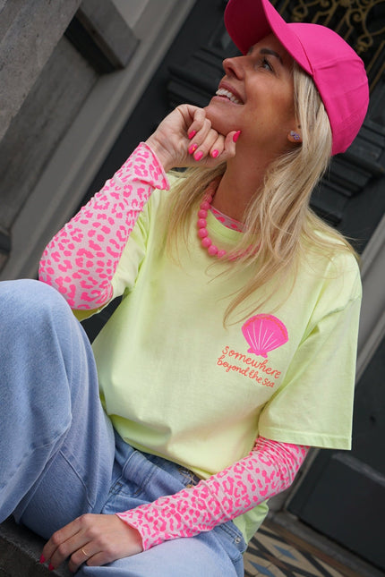 T - SHIRT BEYOND THE SEA GIFGROEN - Hipishet