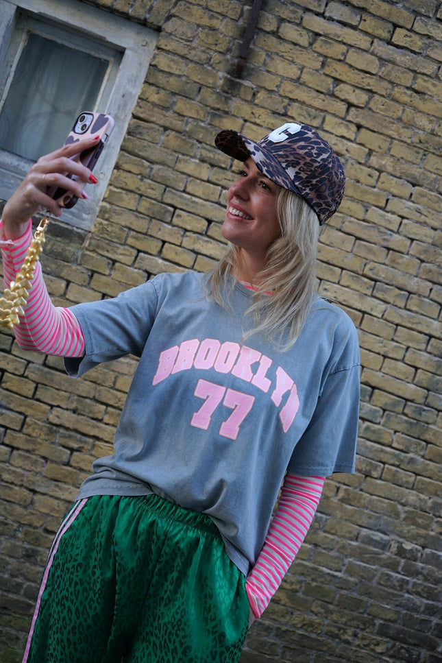 T - SHIRT BROOKLYN GRIJS - Hipishet