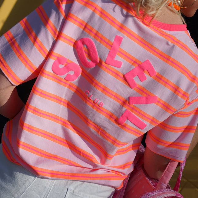 T - SHIRT CLUB SOLEIL ORANJE ROZE - Hipishet