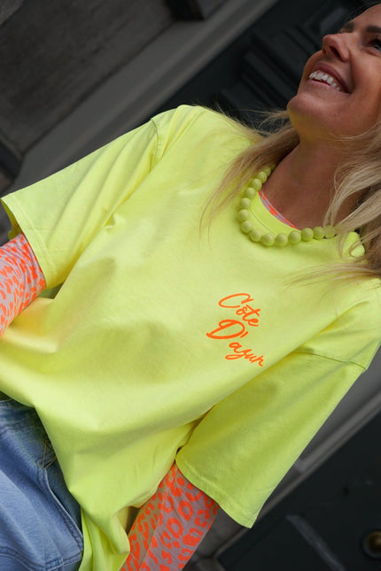 T - SHIRT COTE D'AZUR GIFGROEN - Hipishet