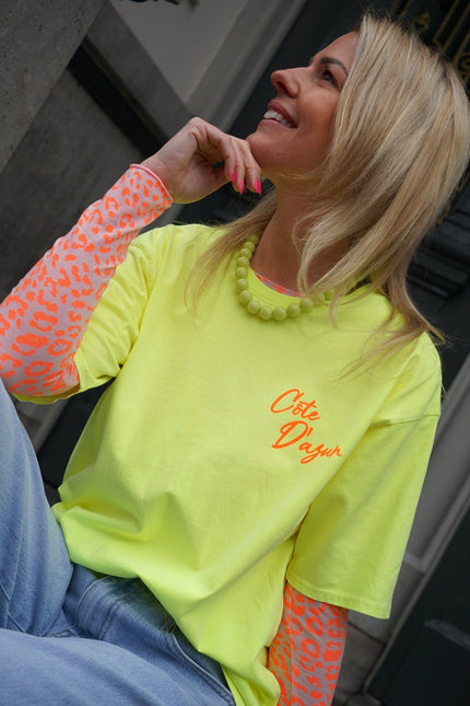 T - SHIRT COTE D'AZUR GIFGROEN - Hipishet