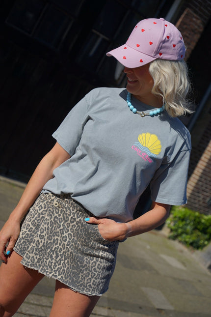 T - SHIRT COTE D'AZUR GRIJS - Hipishet