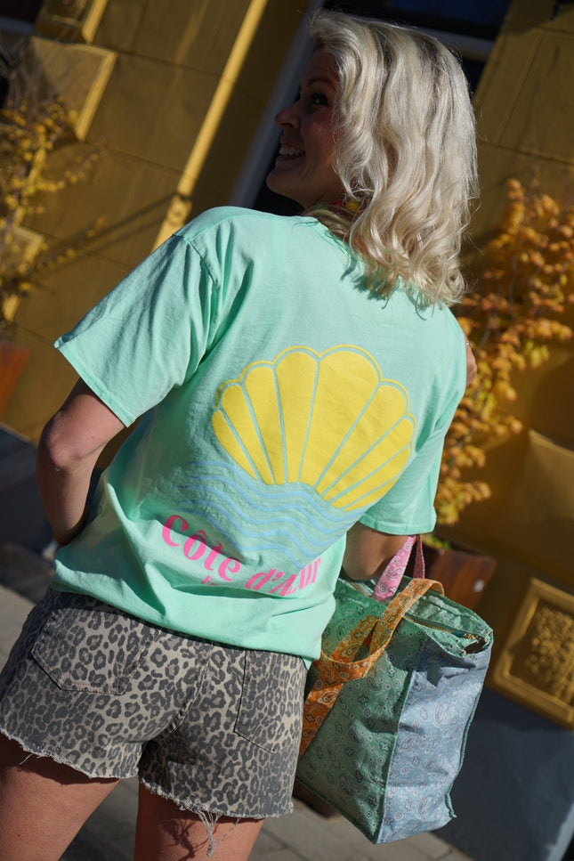 T - SHIRT COTE D'AZUR GROEN - Hipishet
