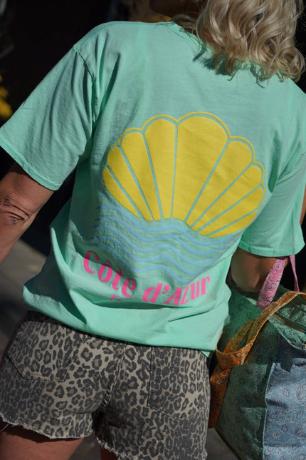 T - SHIRT COTE D'AZUR GROEN - Hipishet