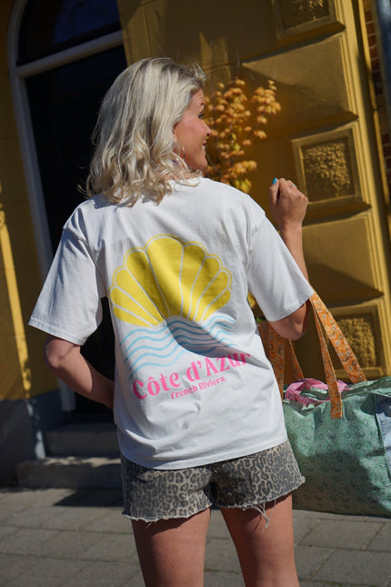 T - SHIRT COTE D'AZUR WIT - Hipishet